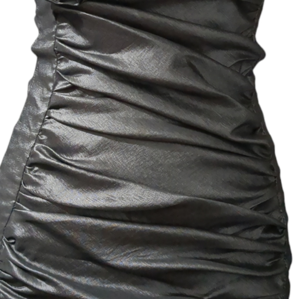 Lenovia mini strapless dress size Small color Grey. - Picture 2 of 6